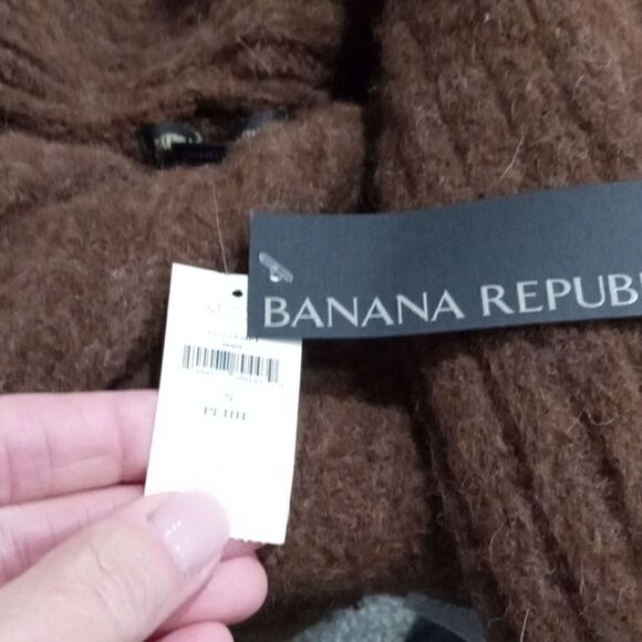 Banana Republic Esma Shawl Collar  ribbed cardigan Size SP NWT - Picture 7 of 10